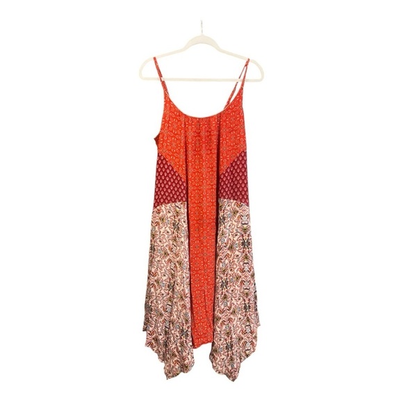 Sundance Patchwork Slip Boho Resort Wear Dress Size Medium V1 - Picture 2 of 5